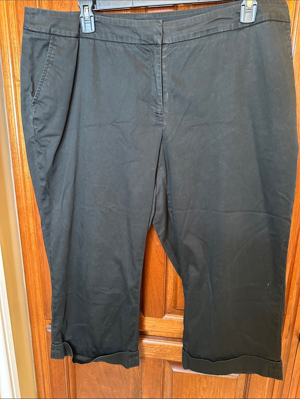 Apostrophe Black Capri Pants for Women